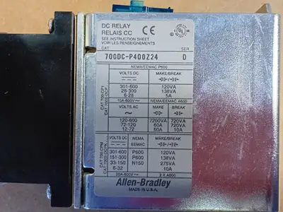 Used ALLEN-BRADLEY 700DC-P400Z24 Misc Electrical & Power Parts British Columbia CA | Lenmark #1438846