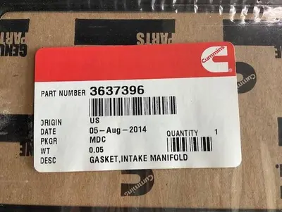 Cummins Intake Manifold Gasket PN 3637396