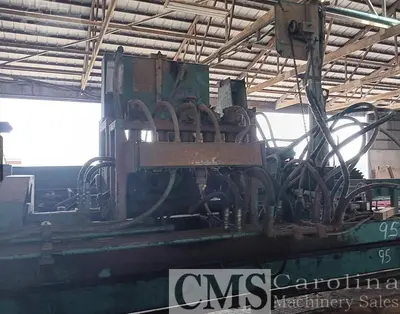 USED HELLE 3-HEAD BLOCK SAWMILL WITH VERTICAL EDGER
