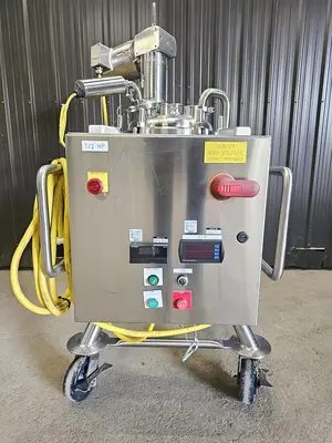 Used 10 Gallon Feldmeier Tank (Vessel), 316 Stainless Steel, with Mixer
