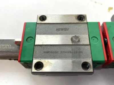 Used HIWIN LINEAR GUIDEWAY BLOCK & RAIL, 2-BLOCKS, 1000MM RAIL Linear Guides Michigan US | Maverick Industrial Sales #1091397