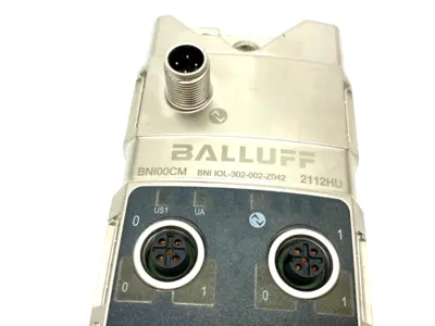 Used Balluff IO-Link Networking Junction Hub Module M12 BNI IOL-302-002-Z042 PLC Input & Output Michigan US | Maverick Industrial Sales #1392877
