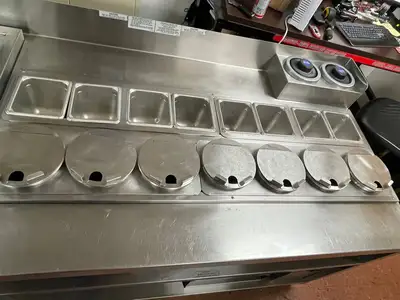 Used Duke Used Duke HCSS-LH Stainless Steel Dry Channel Soup Warmer Heated Holding Station Buffet - 220V Steam Tables (Food) Illinois US | Falcon Restaurant Supply #1375909