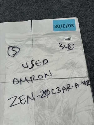 Used OMRON ZEN-20C3AR-A-V2 Programmable Logic Controllers California US | Davliegogo LLC #1707405