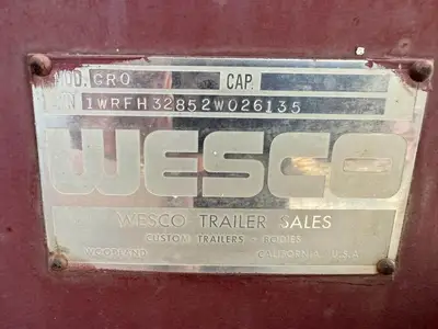 Used 2002 WESCO TRANSFER TRAILER Misc Trailers California US | Ben Kaplan Equipment #1521431
