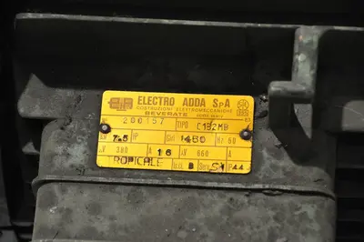 USED ZM ELECTRO ADDA MOTOR 7,5 KW