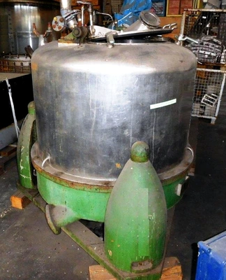 Heine 39 x 25 perforate basket centrifuge, 316SS.