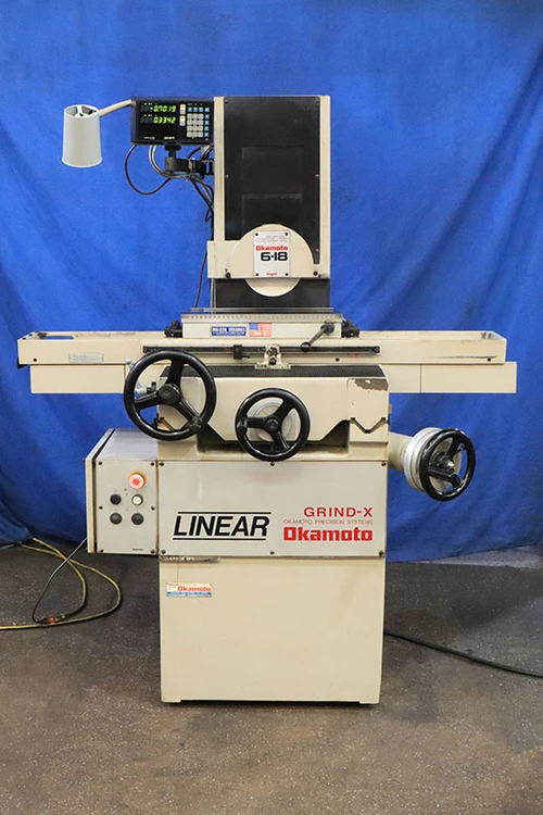 Used 2004 Okamoto LINEAR 618B, 2004, 2X DRO, ROLLER BEARING TBL Reciprocating Surface Grinders New Jersey US | Machinery Values #1460749