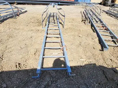 17ft. Steel Caged Ladder