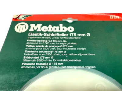 New | in-Stock Metabo 7" Backing Pad Pads Michigan US | Maverick Industrial Sales #1395307