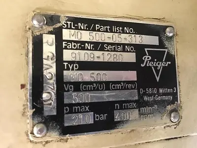 USED PLEIGER M0500-05-313