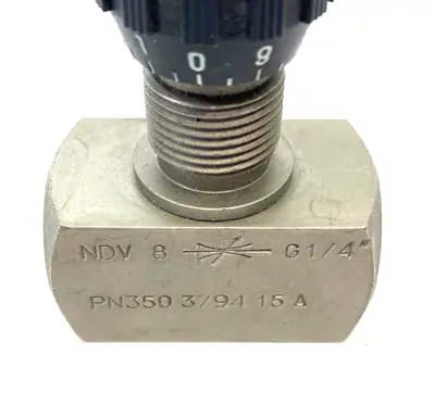 USED STAUFF THROTTLE VALVE G1/4" PORTS PN350 3/94 15A