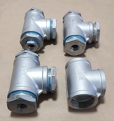 *NEW SURPLUS* [4] G13AB NPT Swing Check Valve Stainless Steel 1-1/2" + Warranty!