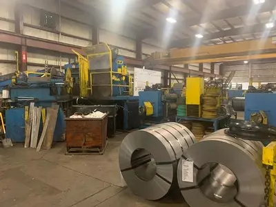 60" X .270" X 50,000 LB. B&K SLITTING LINE (USED)