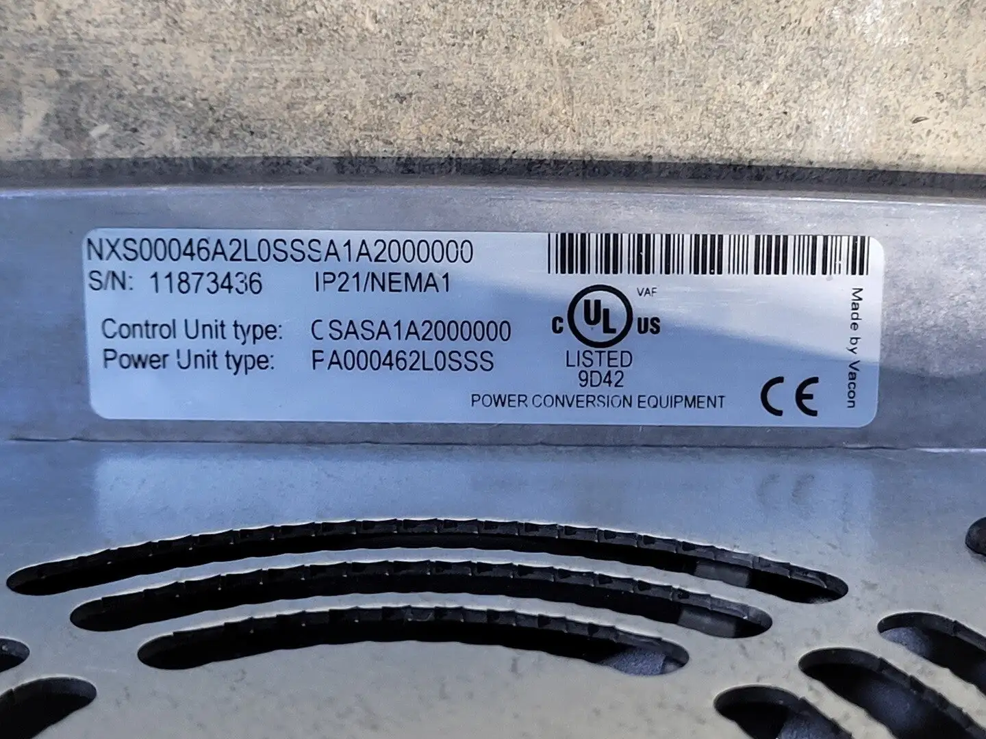 Used VACON NXS00046A2L0SSSA1A200000 Switchgears British Columbia CA | Lenmark #239317