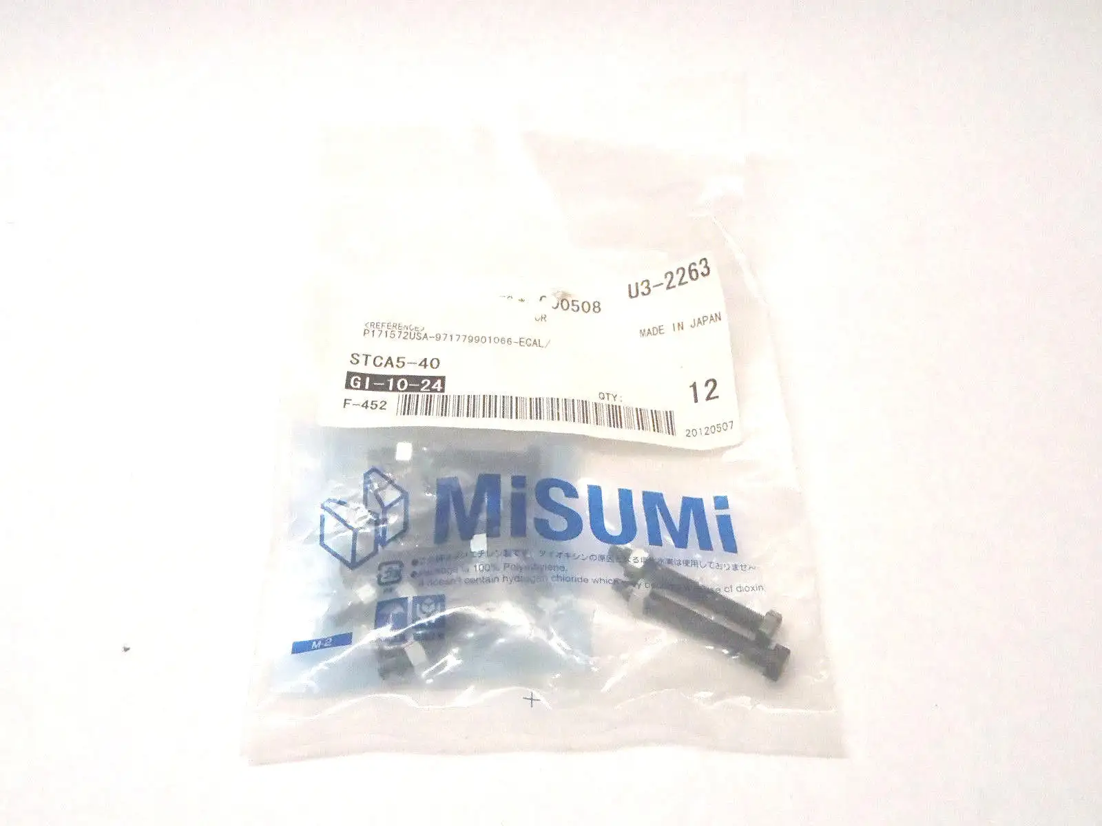 STCA5-40 | Misumi  Locating Bolt Hex Head Round Tip LOT OF 12 - New Other