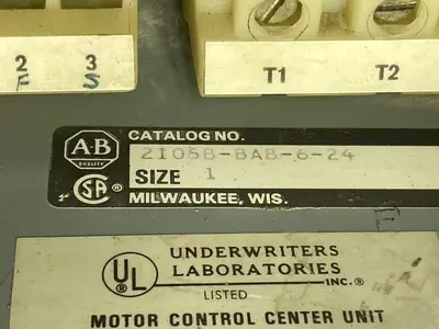 Used ALLEN BRADLEY 2106B-BAB-6-24 Starters | Surplus Asset Holdings #1204928