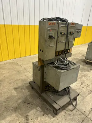 240v --> 600v x 15 KVA HAMMOND TRANSFORMER PORTABLE POWER UNIT AND SWITCHBOXES: STOCK #21009
