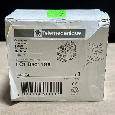 NEW Telemecanique LC1 D5011G6