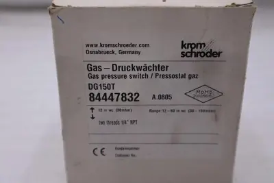 NEW Krom Schroder DG150T Gas Druckwachter Pressure Switch  STOCK H426A