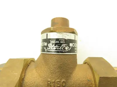 Sterling R-150-F Temperature Regulating Valve 105-145°F 1/2" NPT Bronze