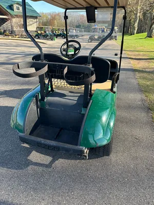 (1) 2017 E-Z-Go golf cart with a Kawasaki gas engine, model 625111G01, includes canopy, ball cover, ...