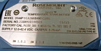 NEW Rosemount 3144P D1A1NAB4M5C2XA