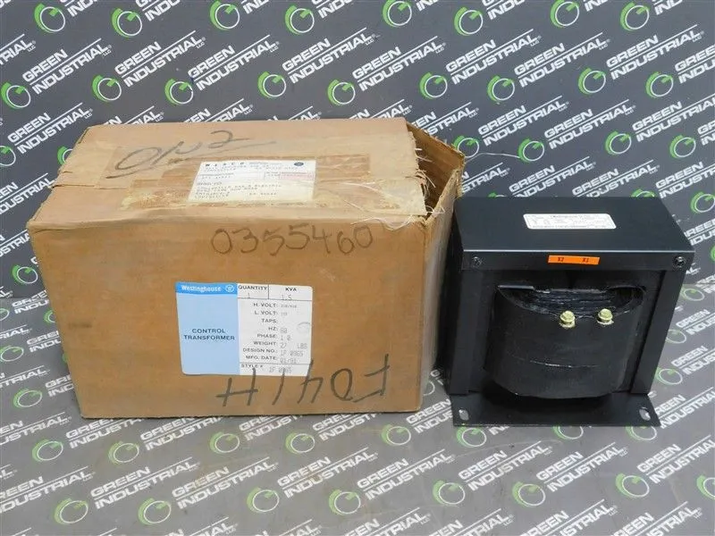 1.5 kVA Westinghouse 1F0965 MTA Control Transformer 230/460V 115V 55°C New