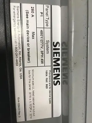 USED SIEMENS P1X18MC250A