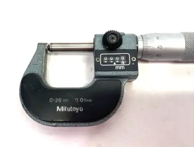 Used Mitutoyo Mechanical Counter Spherical Face Micrometer 0-25mm 0.01mm Grad Micrometers Michigan US | Maverick Industrial Sales #1514616