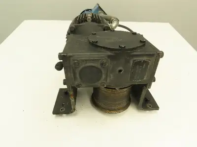 90VDC 1Hp Gearmotor w/ Warner EM 50-20 Clutch Brake 30:1 Gearbox Winch