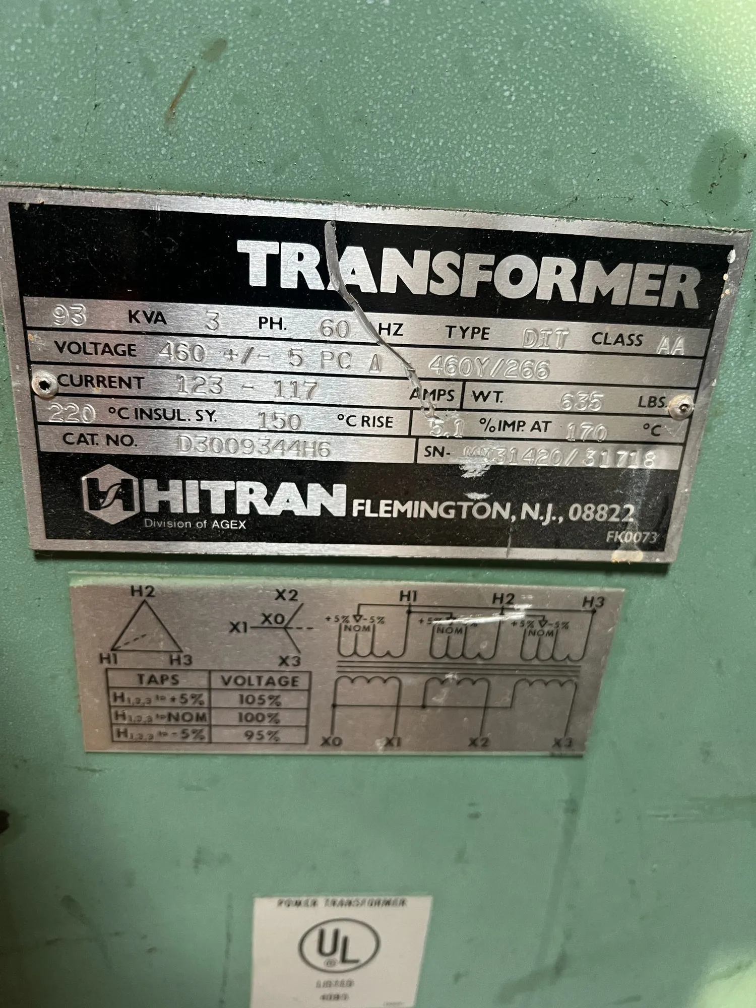 USED HITRAN D3009344H6