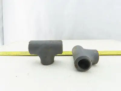 1" Butt Weld Seamless Pipe Fitting TEE Thick Wall Lot Of 2