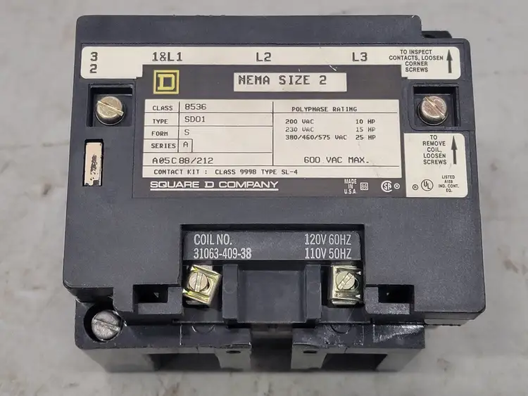 Used SQUARE D 8536SDO1V02S Switchgears British Columbia CA | Lenmark #240966