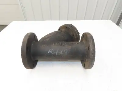Mueller Steam Specialty 1215 3" ANSI Flanged Y Strainer Cast Iron 500psi