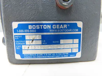 Baldor VM3538 Gearmotor 8:1 Boston Gear Reducer 216rpm 1/2Hp 230/460V 3PH 56C LH