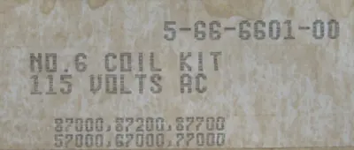 NEW STEARNS 5-66-6601-00 COIL KIT NO.6 566660100