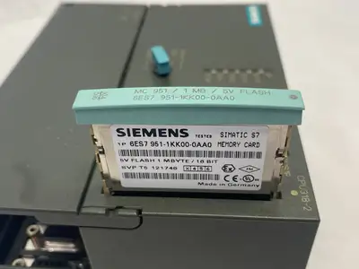 USED SIEMENS SIMATIC S7-300 CPU 318-2 DP, 6ES7951-1KK00-0AA0 CARD