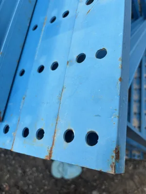 42″ x 18′ Structural Steel Pallet Rack Upright Frame – Heavy-Duty Warehouse Racking End