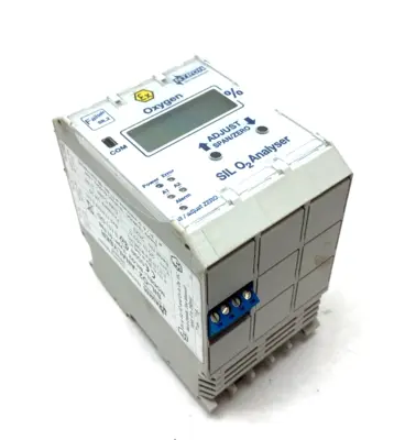 USED NTRON GAS MEASUREMENT SIL-O2-ANALYSER PROCESS GAS ANALYSER UNIT SILO2