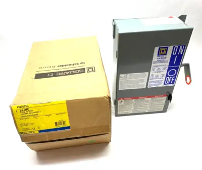 USED SQUARE D I-LINE FUSIBLE BUSWAY PLUG-IN UNIT 3-PHASE 30A 600V