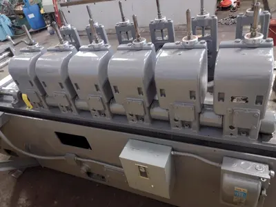 6  STAND x 1.5'  YODER MODEL M1-1/2 ROLLFORMER WITH 12" ROLL SPACE: STOCK #17190