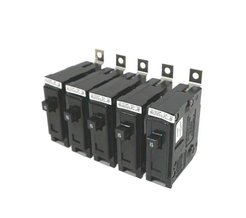 5 NEW CUTLER HAMMER BA1015 CIRCUIT BREAKERS