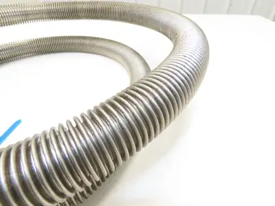 Stainless Steel Flexible Vacuum Hose 1"ID x 98"L 1.5" Flanged Ends ISO-KF NW40