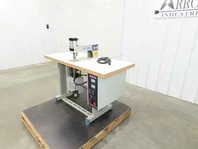 Changzhou JT-100-Q Ultrasonic Welding Sewing Head Unit Press 2x1" Foot 220V