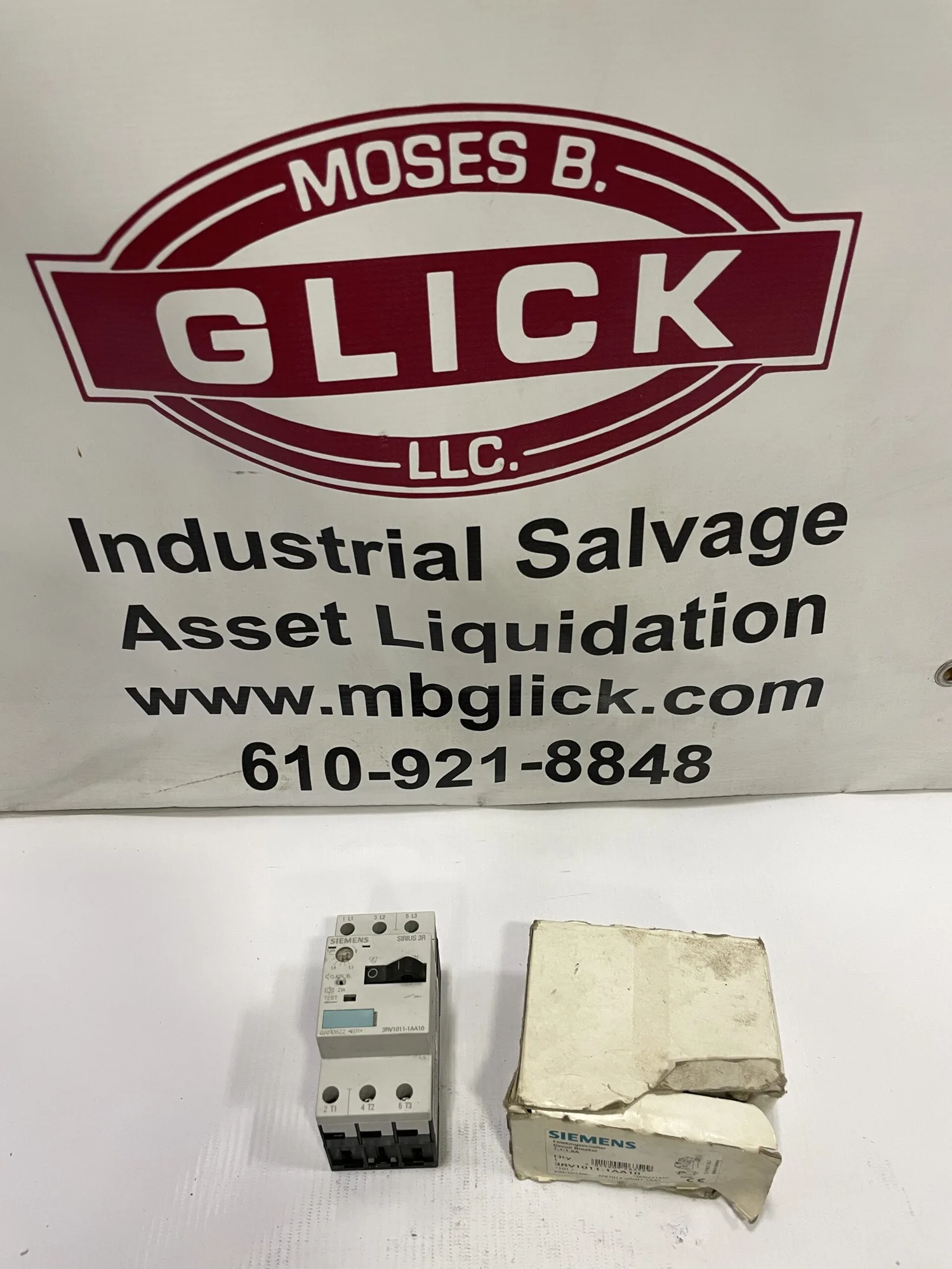 SIEMENS 3RV1011-1AA10 MCB Motor Protection Circuit Breaker 1.1-1.6A 690V -NIB