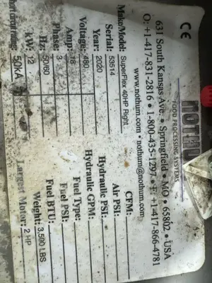 Used 2020 NOTHUM SUPERFLEX Batter and Breading Machines Illinois US | M&M Equipment Corp. #1266982