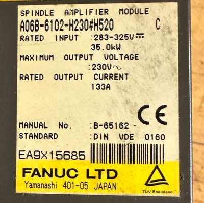 FANUC A06B-6102-H230#520 SPINDLE AMPLIFIER