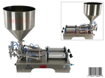 Jet Models Double Head (Air & Electric) - Semi-auto Piston Filler Machine