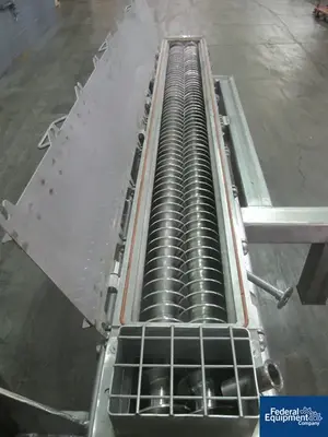 Unknown 10" x 102" Twin Screw Feeder, S/S